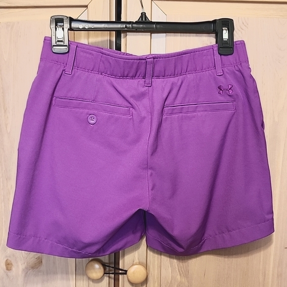 Under Armour Heat Gear Purple Shorts Sz 2 - Picture 2 of 10